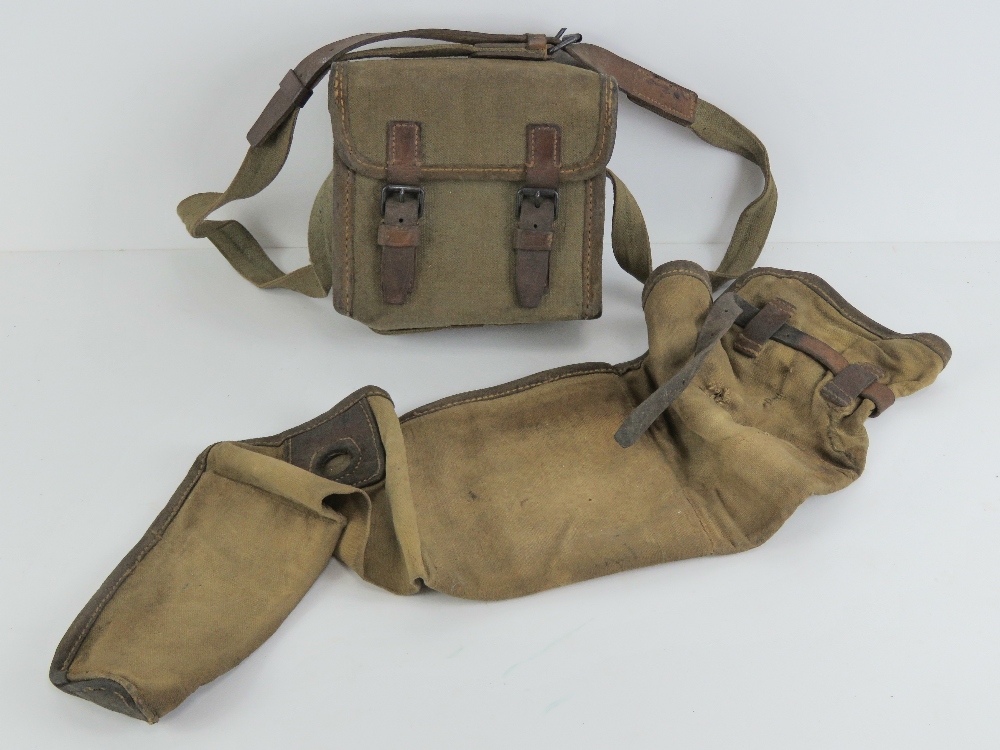 A ZB26-30 canvas gun cover and magazine pouch.