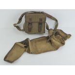 A ZB26-30 canvas gun cover and magazine pouch.