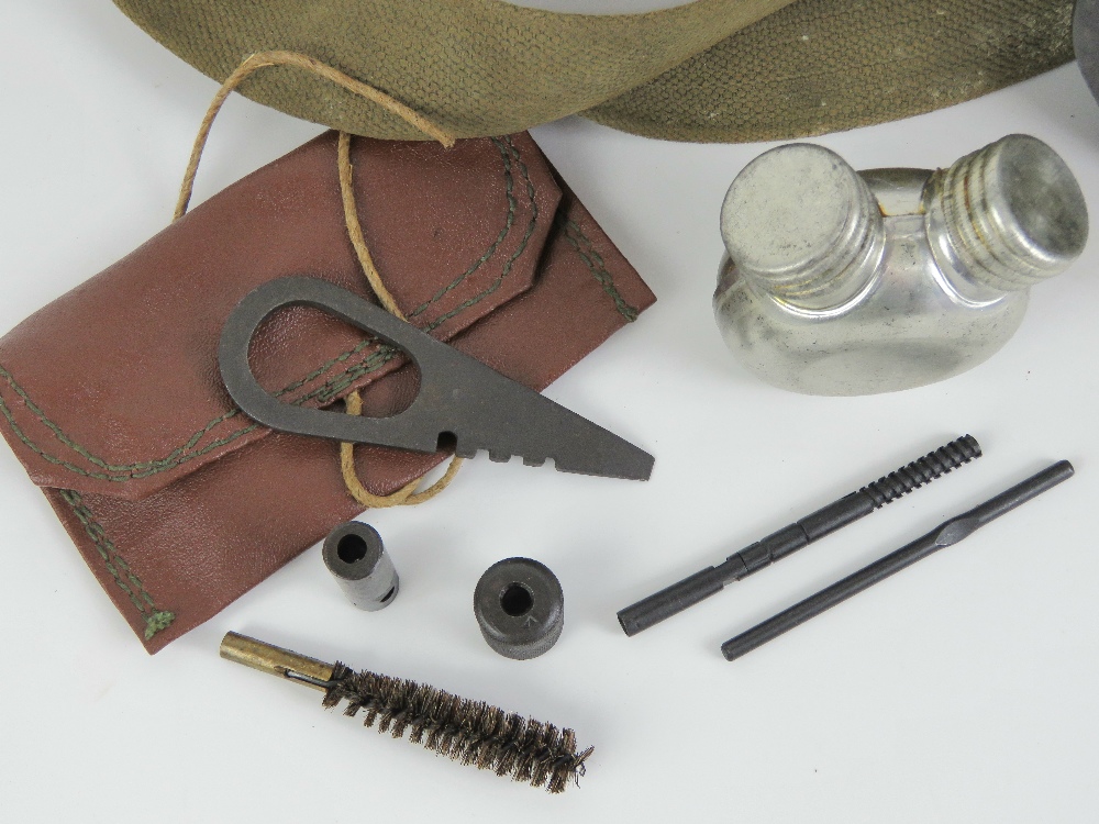 A WWII Russian PPSH-41 drum magazine in carry case, with cleaning kit and oil bottle. - Image 2 of 6