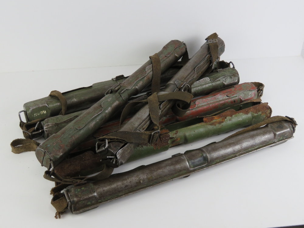 Seven MG42 spare barrel cases.