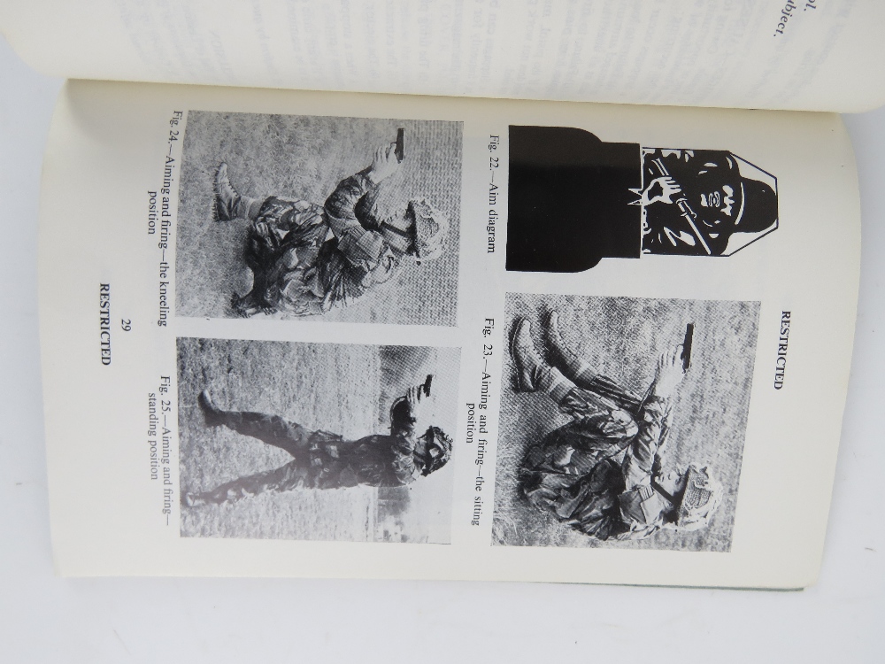 A British Browning pistol training book together with an Infantry mortar training book. Two items. - Image 2 of 6