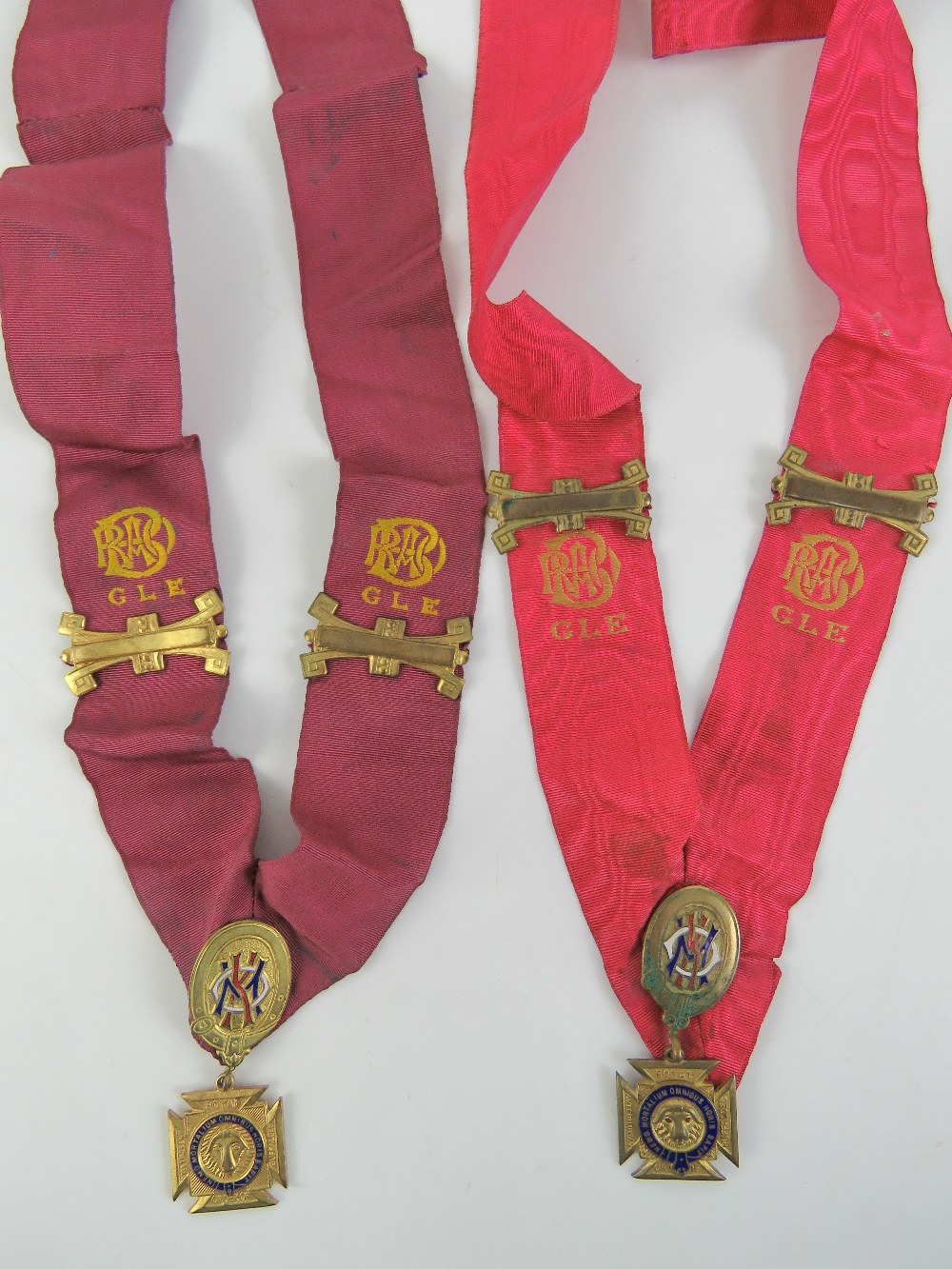 The Royal Antediluvian Order of Buffaloes (RAOB); KOM collarettes, one presented to Bro.