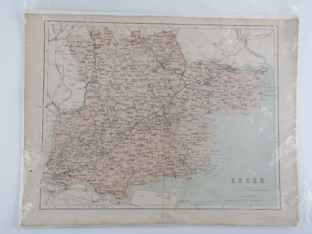 Maps; three printed maps, being Northamp - Image 2 of 4
