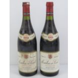 Wine; two bottles of Moulin A'vent Moill