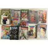 A quantity of assorted c1990s comic books including Legends of the DC Universe, Swamp Thing,