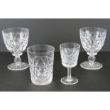 A pair of Stewart Crystal stemmed glasses (12.