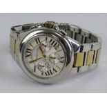 Michael Kors; a stainless steel wristwatch, MK-5653, on original strap with box, pouch and booklet,