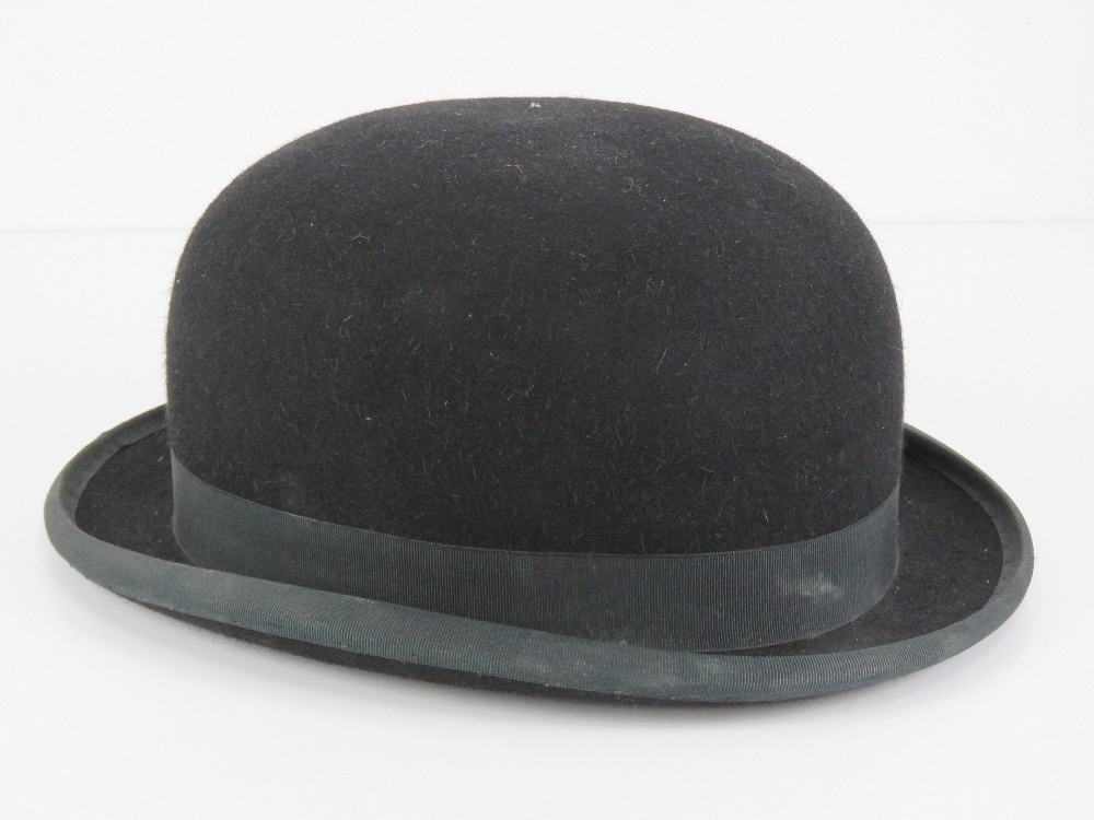 A Lock & Co London felt bowler hat, size 6 3/4.