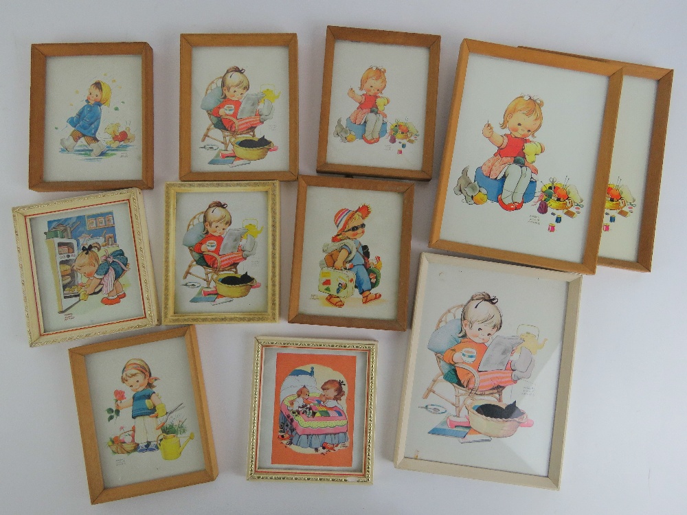 Mabel Lucie Attwell; a collection of framed prints, three measuring 20 x 14. - Image 2 of 4