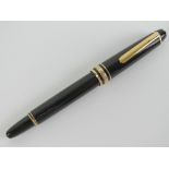 A Mont Blanc Meisterstuck fountain pen having 4810 14ct gold Mont Blanc nib.