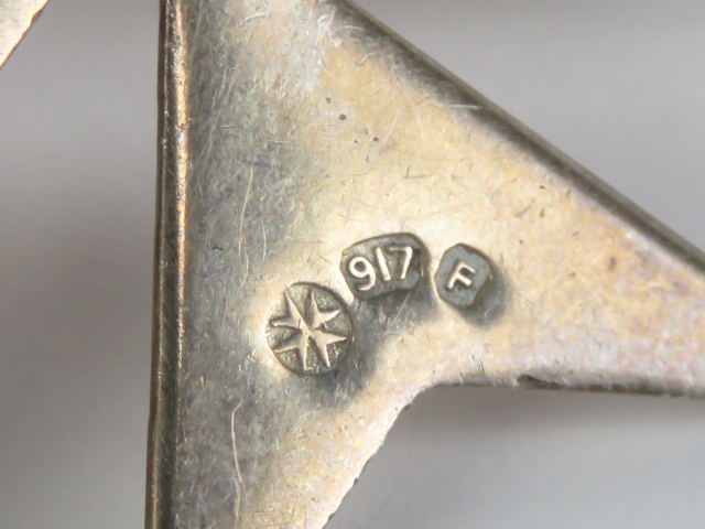 A large silver Maltese Cross pendant, Malta 917 hallmark, 4.8cm wide. - Image 2 of 2