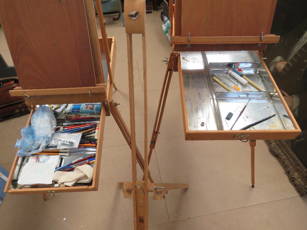 Two artists freestanding easel paint boxes, Julian of Paris and Maybeth of Italy, - Image 4 of 8