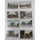 A quantity of vintage postcards and photo cards of the Town Hall and Marketplace,