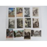 A quantity of vintage postcards and photocards of the Fighting Cocks Public House, twenty in total.
