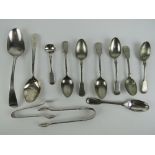 A HM silver serving spoon,