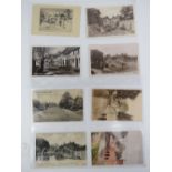 Thirteen vintage post cards and photo cards depicting St Michael's Village and Fishpool Street.