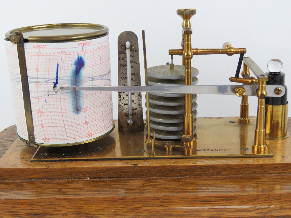 An early 20th century barograph "Hezzanith" by Heath & Co, - Image 3 of 4