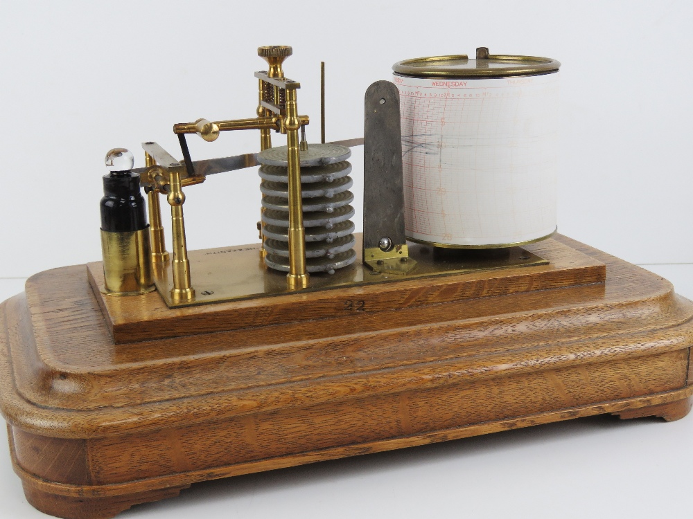 An early 20th century barograph "Hezzanith" by Heath & Co, - Image 4 of 4