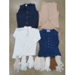 Three gilet jackets; two by Husky Ltd 35" and 29" waist approx.