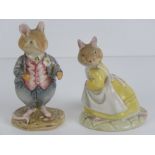 Two Royal Doulton Brambly Hedge figurines; 'Catkin' and 'Dusty Dogwood'.