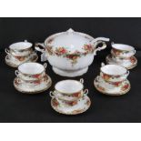 Royal Albert Old Country Roses; a lidded soup tureen with associated ladle,