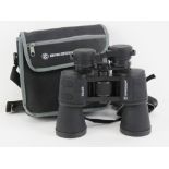 A pair of Bresser 10x50 binoculars in 'as new' condition, in case with instructions.