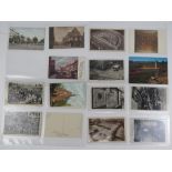 A quantity of vintage postcards and photo cards inc the St Albans Pagent 1907, the Marketplace,