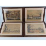 A set of four shooting prints in contemporary frames; Snipe, Partridge, Wild Duck and Pheasant.