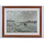 Lionel Edwards; a classic Edwards hunting print, further signed, 31 x 43cm.