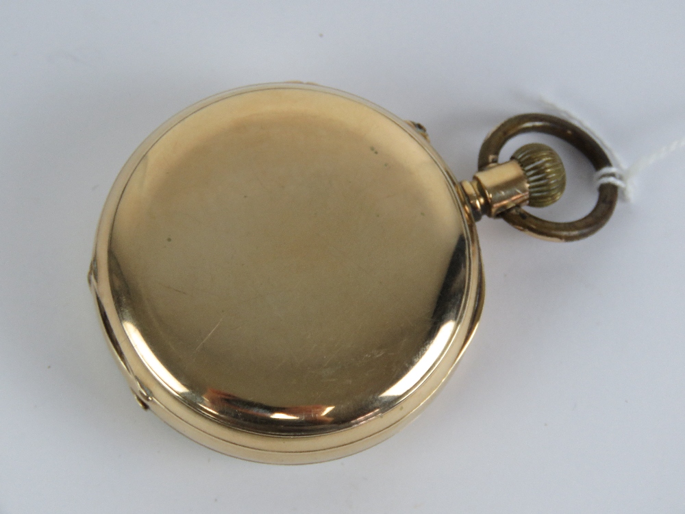 A 14k gold top wind pocket watch having Swiss movement marked H White 104 Market Street Manchester, - Image 6 of 6