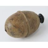 An inert WWII German IED 'egg' grenade ,