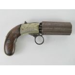 An antique British Cooper Pepperbox .38