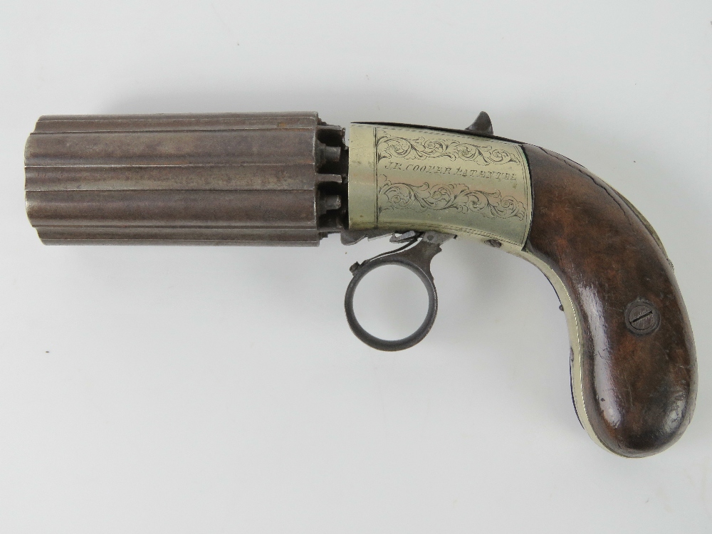 An antique British Cooper Pepperbox .38 - Image 2 of 5