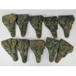 Ten German Bundeswehr P38 holsters.