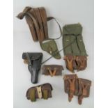 A quantity of assorted gun pouches and h