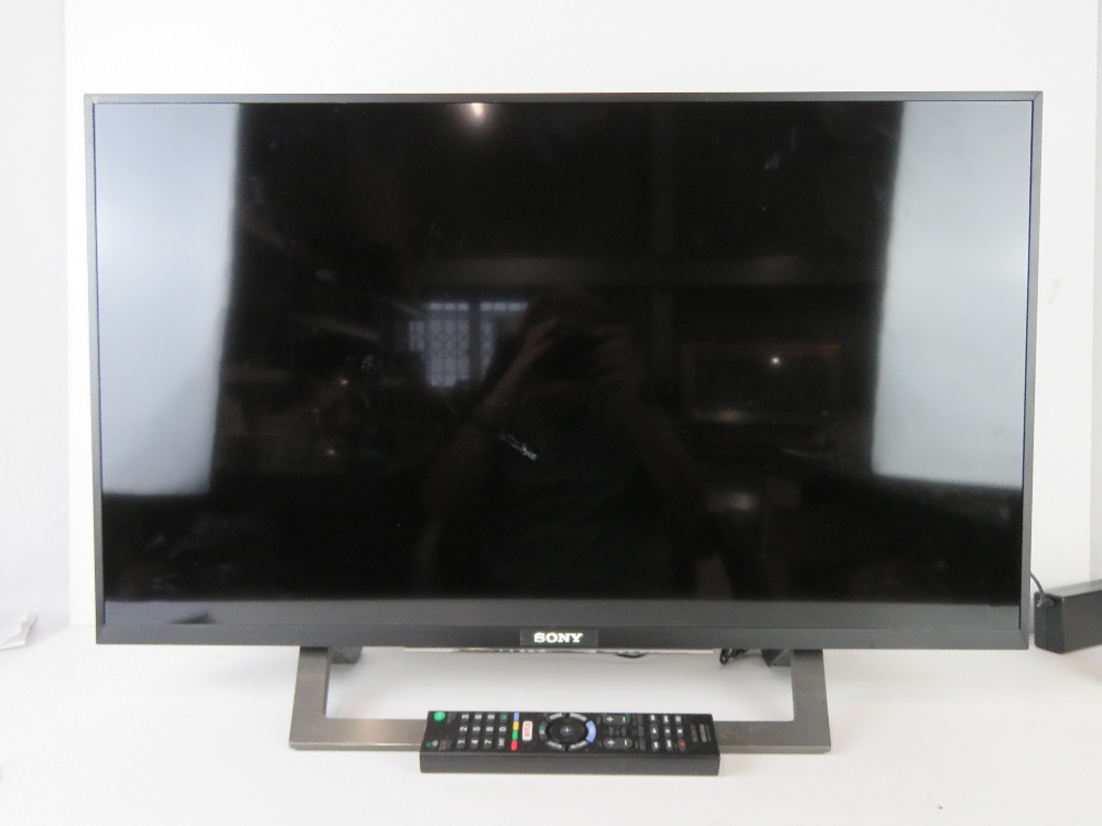 A 32" LCD Sony Bravia TV (2017 model) wi