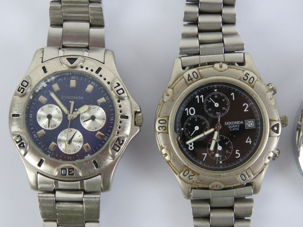 Two Sekonda stainless steel watches, one - Image 4 of 6