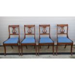 A set of four mahogany reproduction Geor