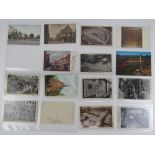 A quantity of vintage postcards and phot