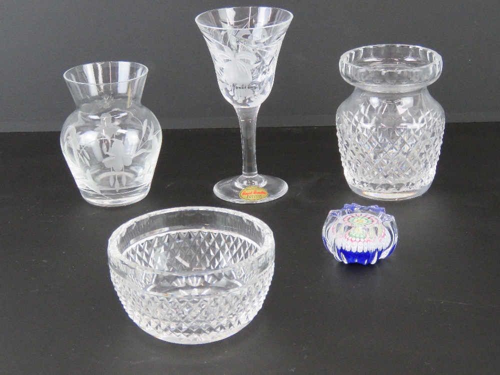 A Waterford Crystal cut glass small bowl