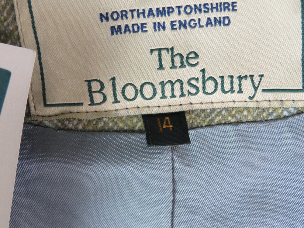 100% wool ladies tweed coat made by Chrysalis Country Clothes Northamptonshire with label for - Image 4 of 6