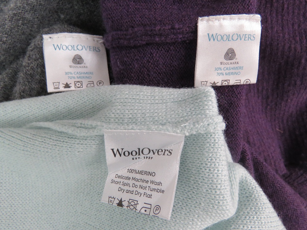 Woolovers cardigans, eight items being cotton and cashmere blends, some in need of de-bobbling. - Image 9 of 9