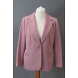 A blush pink jacket, 89% wool & 8% cashmere, made by Artigiano, UK size 16.