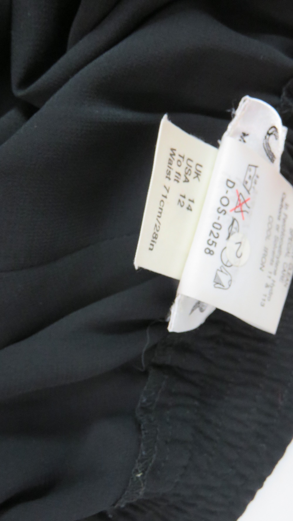 Jaeger; A black velvet and 'gold brocade' jacket, dry clean only label within, UK size 14. - Image 6 of 7