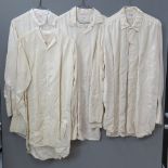 Four pure silk mens shirts; R Tyson Dublin (x 3) one marked 16 1/2" collar,