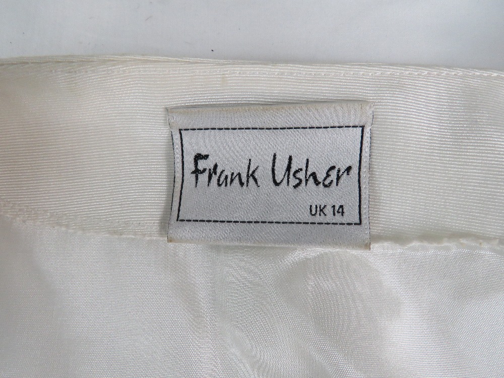 Frank Usher; 50% cotton ladies white jacket, UK size 14. - Image 6 of 7