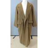 A ladies wool and cashmere coat by Max Mara.