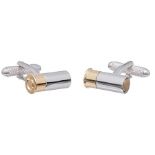 A pair of cufflinks in the form of shotgun cartridges, as new in box by Onyx Art London.