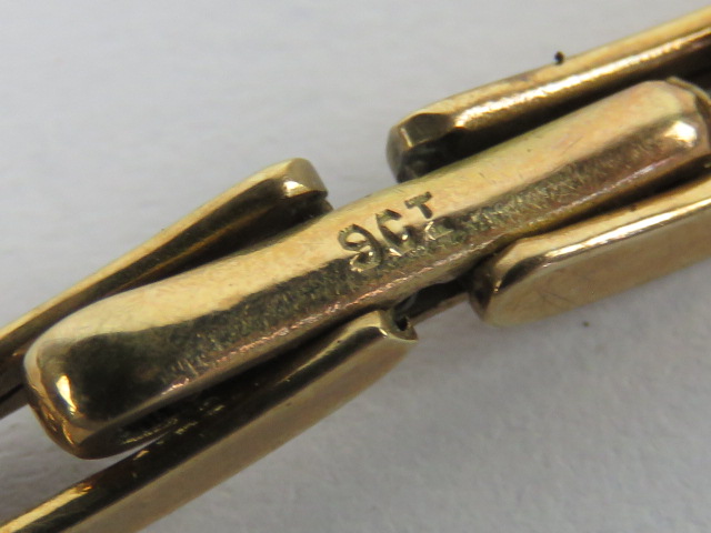 A 9ct gold watch strap, hallmarked 375, 10.2g. - Image 4 of 4