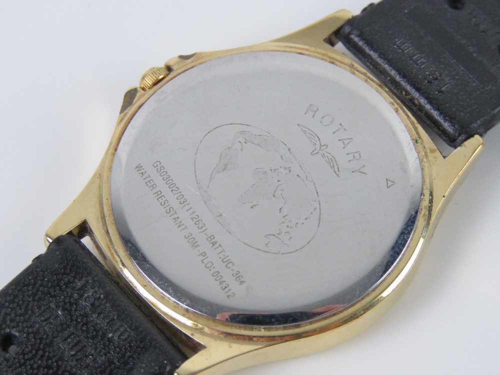 A Rotary gents wristwatch having cream dial with day and date apertures. - Image 3 of 3